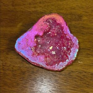 Pink Geode Crystal Decor
